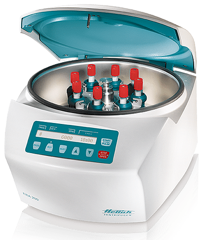 Hettich EBA 280 small centrifuge open