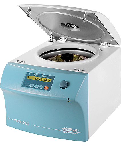 Hettich MIKRO 220 micro centrifuge open