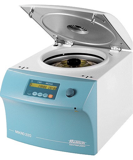 Hettich MIKRO 220 micro centrifuge open