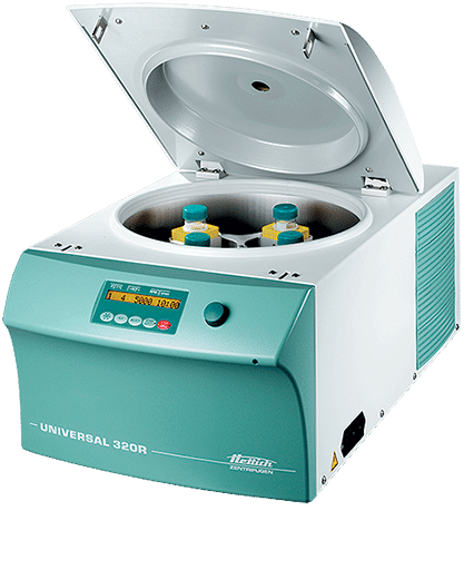 Hettich UNIVERSAL 320 R Benchtop centrifuge open