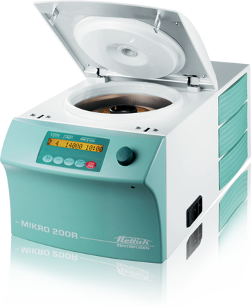 Hettich MIKRO 200R micro centrifuge open