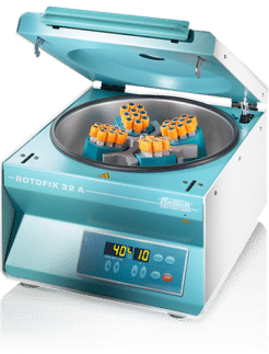 Hettich ROTOFIX 32 A benchtop centrifuge open