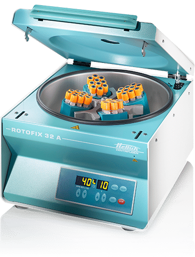 Hettich ROTOFIX 32 A benchtop centrifuge open