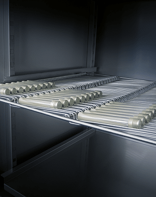 Hettich tubes in incubator