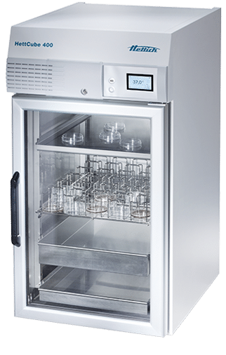 Hettich HettCube 400 incubator with glass door