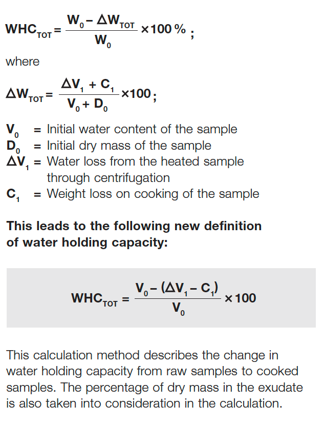 Water Holding Capacity Centrifuge Application Hettich