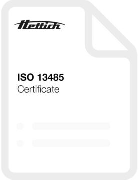 Certificate ISO 13485 | Hettich North America
