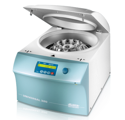 Hettich UNIVERSAL 320 Benchtop Centrifuge open