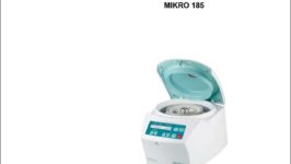 Hettich MIKRO 185 micro centrifuge product sheet