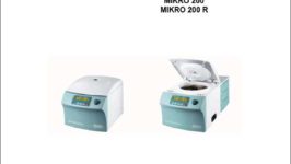 Hettich MIKRO 200, MIKRO 200 R micro centrifuge product sheet