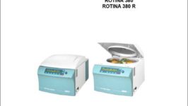 Hettich ROTINA 380 AND ROTINA 380 R benchtop centrifuges sell sheet