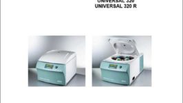Hettich UNIVERSAL 320 AND UNIVERSAL 320 R benchtop centrifuge sell sheet