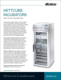 Hettich HettCube incubators product sheet