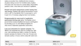 Hettich MIKRO 200 R micro, general purpose, lipemic micro centrifuge product sheet