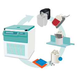 Accessories for Hettich Floor Centrifuges