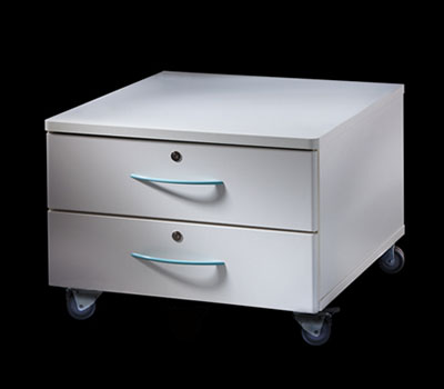 Hettich Rolling Cabinet with 2 drawers for benchtop centrifuges