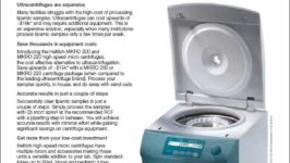 Hettich micro centrifuges sell sheets
